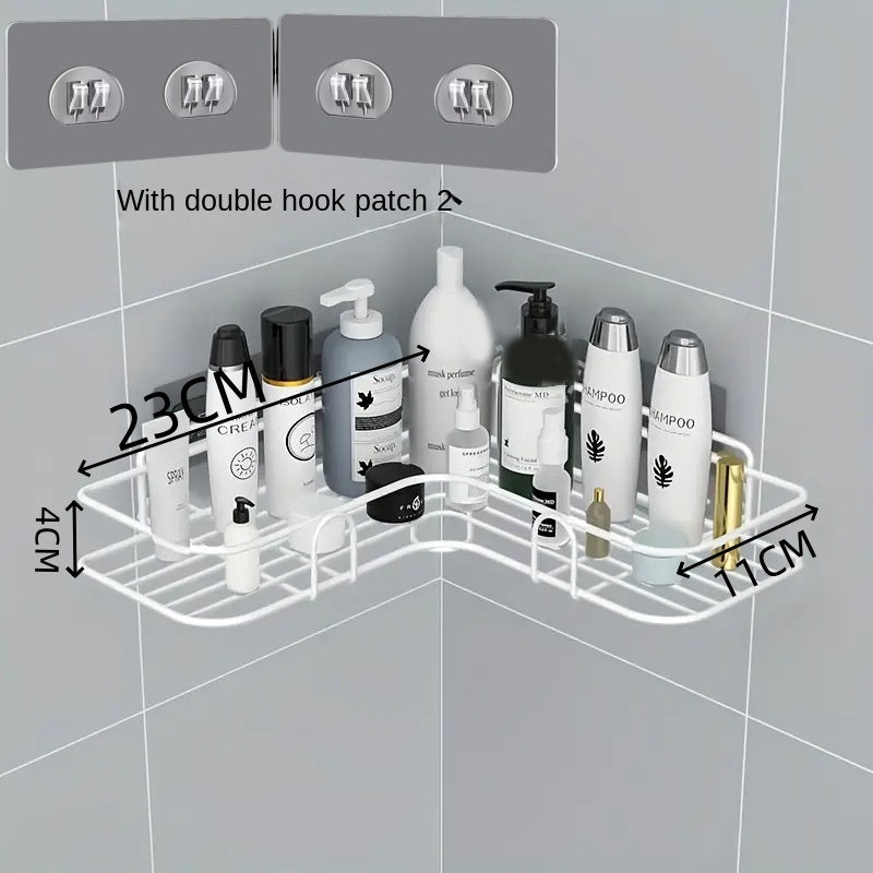 Badkamer Opbergrek Wandmontage - Zonder Boren - IJzeren Mesh Organizer