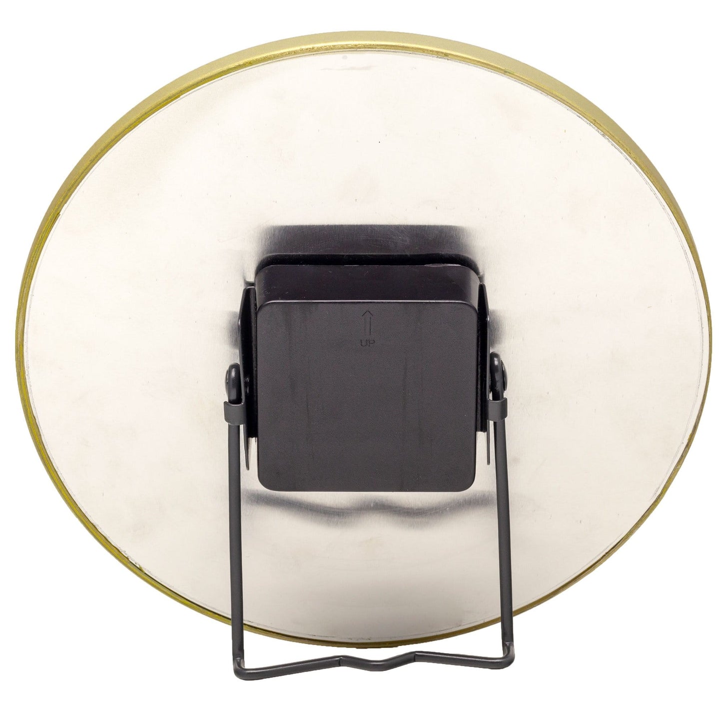 NeXtime Marble Tafelklok 20cm - Zwart Marmer Glas met Gouden Accenten