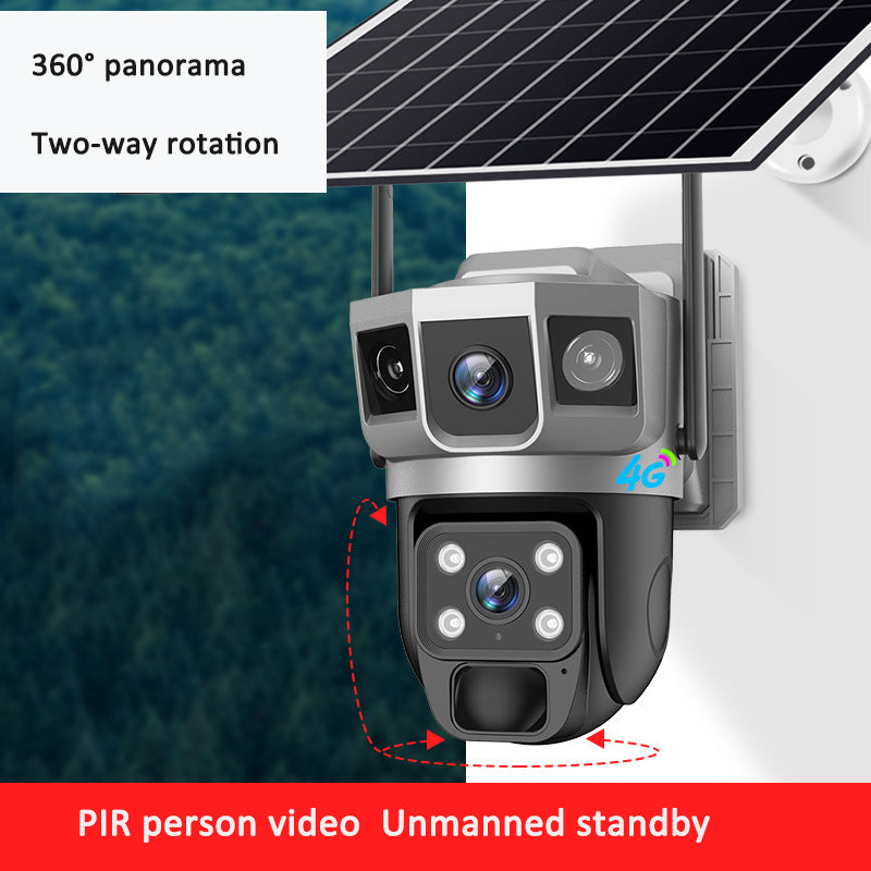 Solar Powered Security Camera WiFi - Waterproof Outdoor Camera with HD Night Vision