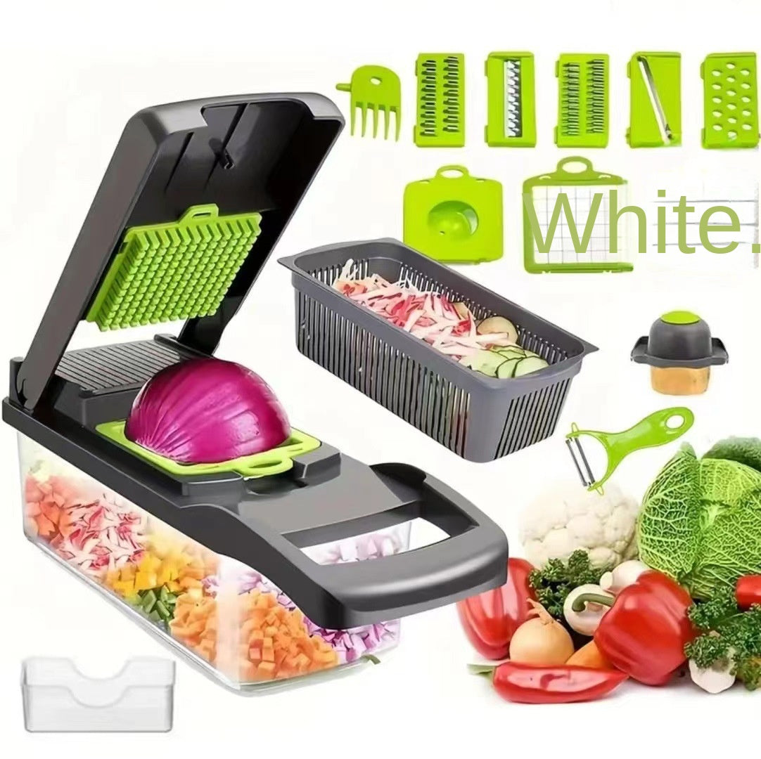 Multifunctionele Groentesnijder Set - Professionele Keuken Dicer & Rasp