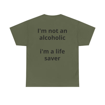 Whisky Humor T-Shirt — "One Glass of Whisky a Day..." Funny Drinking Tee