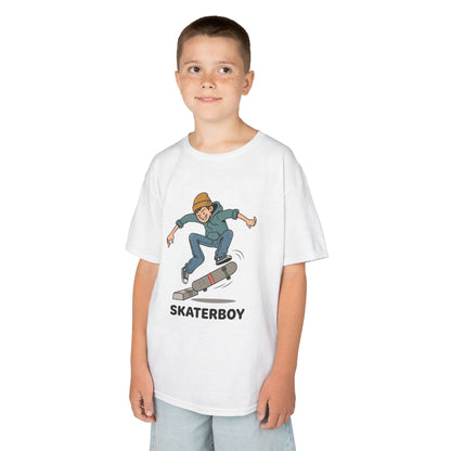 Kids Skateboard Tee – 'Skaterboy' Graphic Shirt for Boys & Girls