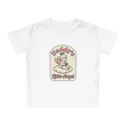 Baby T-Shirt — "Daddy's Little Angel" Cute Vintage Angel Graphic