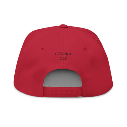 33 Years Embroidered Flat Bill Cap — "Authentic 33 Years of Not Giving a Damn" Birthday Snapback