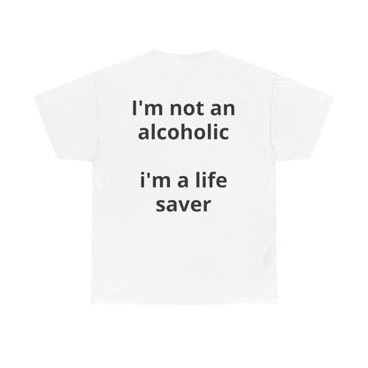 Whisky Humor T-Shirt — "One Glass of Whisky a Day..." Funny Drinking Tee