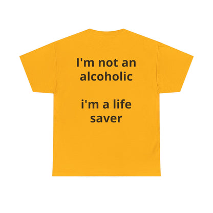 Whisky Humor T-Shirt — "One Glass of Whisky a Day..." Funny Drinking Tee
