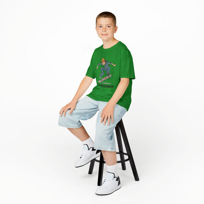 Kids Skateboard Tee – 'Skaterboy' Graphic Shirt for Boys & Girls