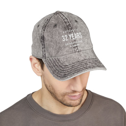 Embroidered '32 Years of Not Giving a Damn' Vintage Cap