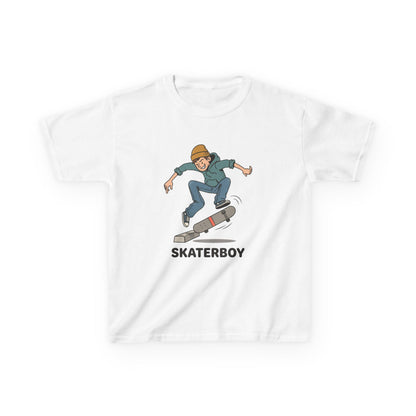 Kids Skateboard Tee – 'Skaterboy' Graphic Shirt for Boys & Girls