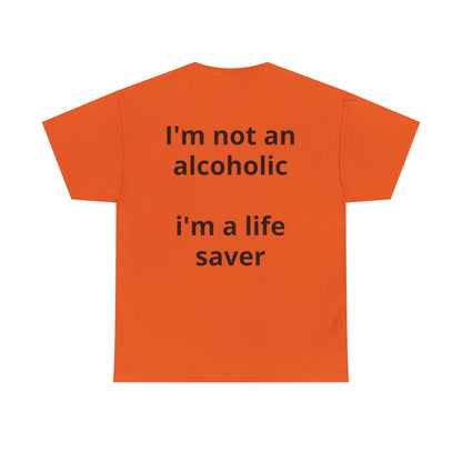 Whisky Humor T-Shirt — "One Glass of Whisky a Day..." Funny Drinking Tee