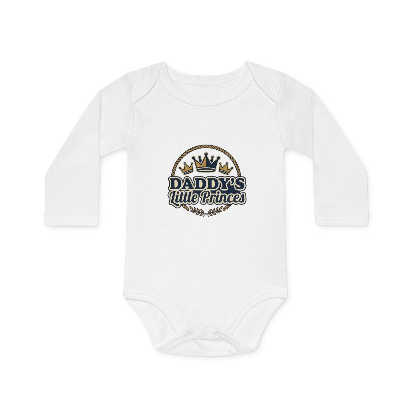 Baby Bodysuit – "Daddy's Little Princess" Organic Long-Sleeve Infant Onesie