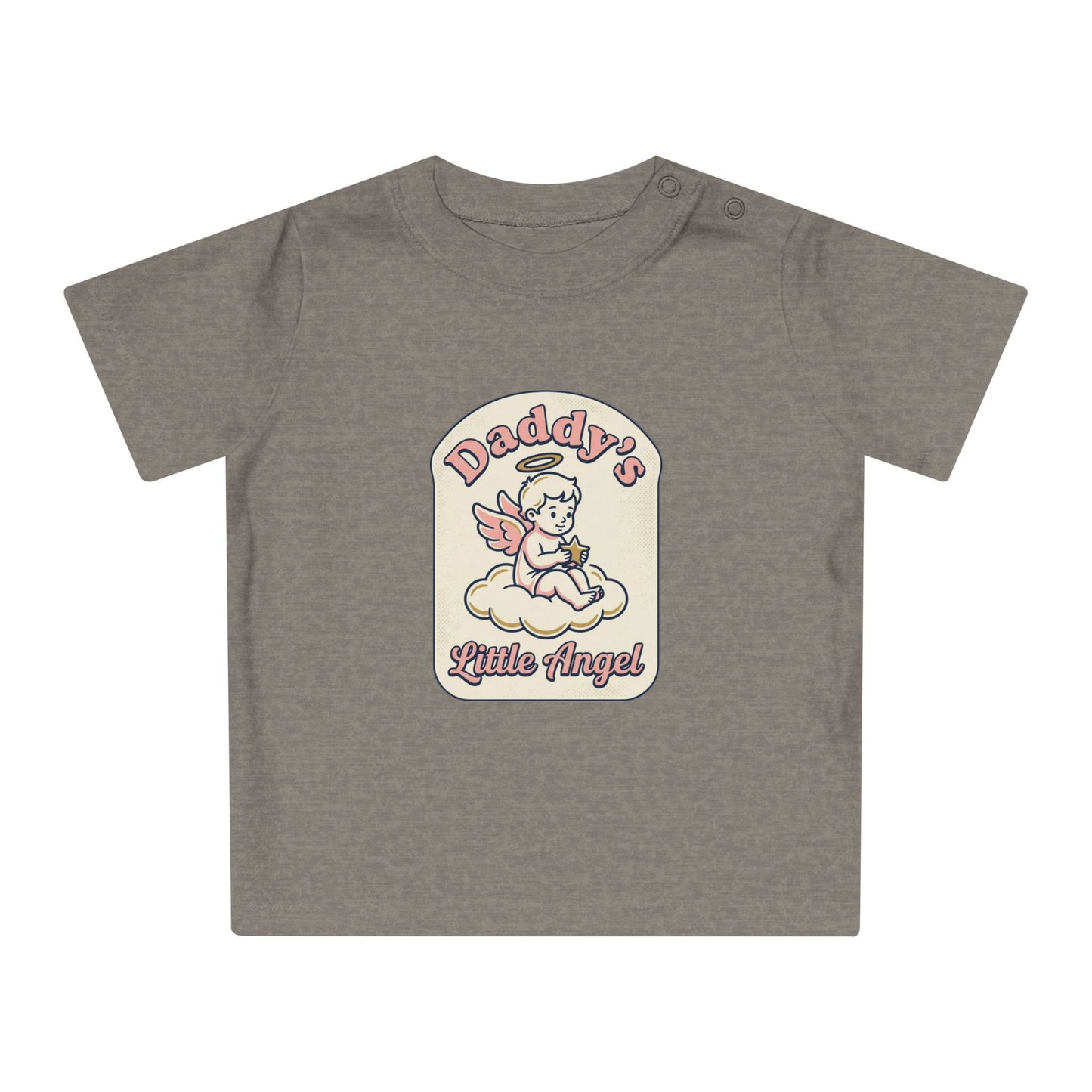 Baby T-Shirt — "Daddy's Little Angel" Cute Vintage Angel Graphic
