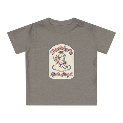 Baby T-Shirt — "Daddy's Little Angel" Cute Vintage Angel Graphic