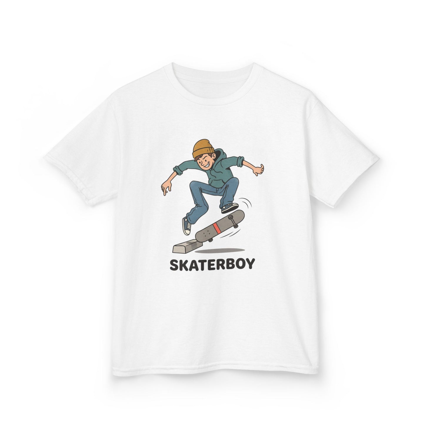 Kids Skateboard Tee – 'Skaterboy' Graphic Shirt for Boys & Girls