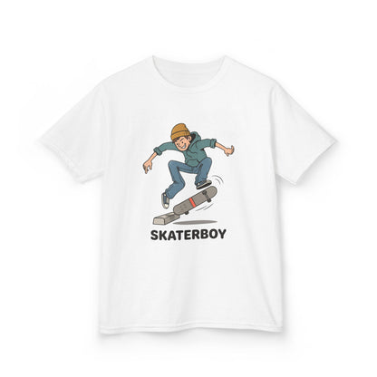 Kids Skateboard Tee – 'Skaterboy' Graphic Shirt for Boys & Girls