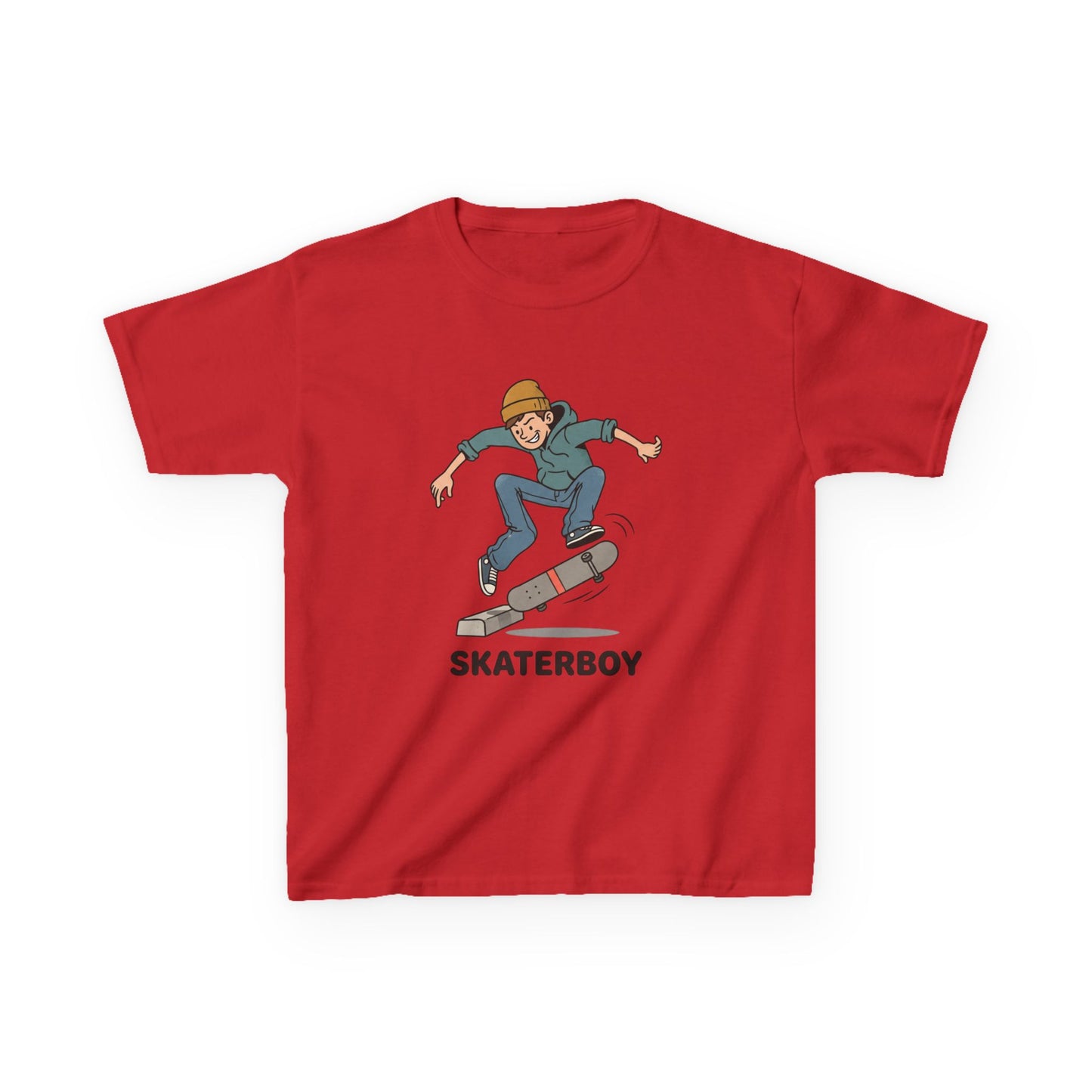Kids Skateboard Tee – 'Skaterboy' Graphic Shirt for Boys & Girls