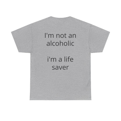 Whisky Humor T-Shirt — "One Glass of Whisky a Day..." Funny Drinking Tee