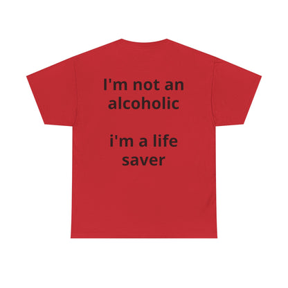 Whisky Humor T-Shirt — "One Glass of Whisky a Day..." Funny Drinking Tee
