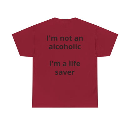 Whisky Humor T-Shirt — "One Glass of Whisky a Day..." Funny Drinking Tee