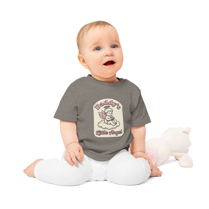 Baby T-Shirt — "Daddy's Little Angel" Cute Vintage Angel Graphic