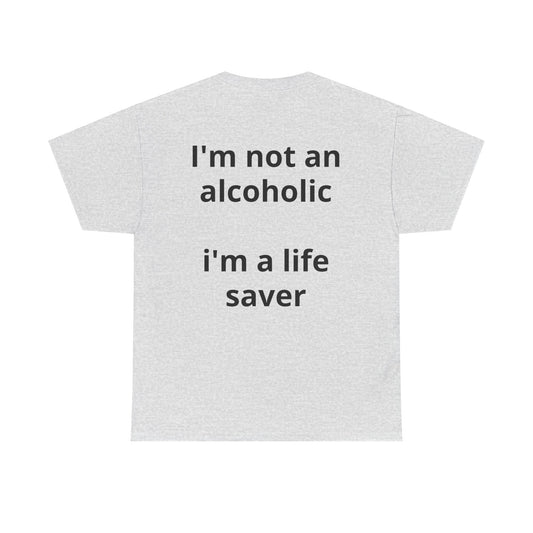 Whisky Humor T-Shirt — "One Glass of Whisky a Day..." Funny Drinking Tee