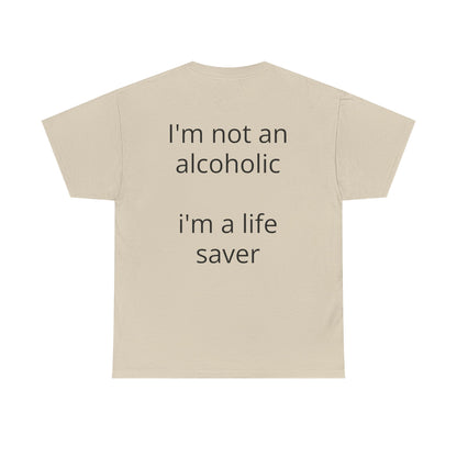 Whisky Humor T-Shirt — "One Glass of Whisky a Day..." Funny Drinking Tee