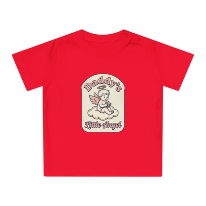 Baby T-Shirt — "Daddy's Little Angel" Cute Vintage Angel Graphic