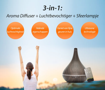 Lotus Pro - Donker Hout - Aroma Diffuser