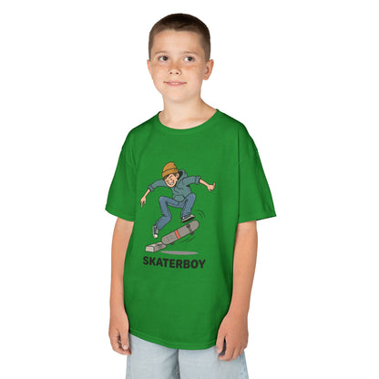 Kids Skateboard Tee – 'Skaterboy' Graphic Shirt for Boys & Girls