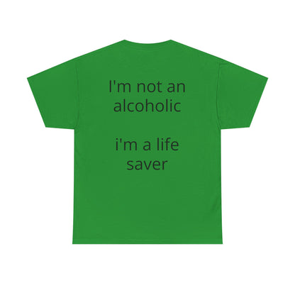Whisky Humor T-Shirt — "One Glass of Whisky a Day..." Funny Drinking Tee