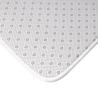Funny 'If You Stand Here I Will Bite You' Bath Mat – Cute Pun Toe Print
