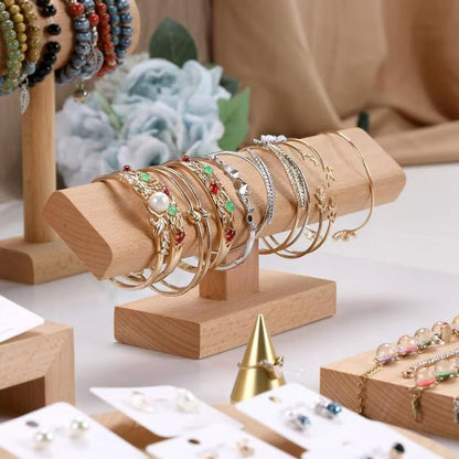 Luxe Houten Sieraden Standaard - Walnoothout Display voor Horloges & Armbanden
