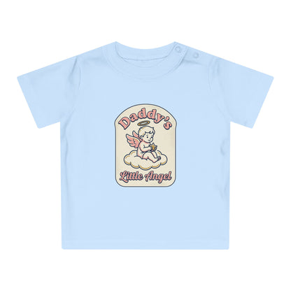 Baby T-Shirt — "Daddy's Little Angel" Cute Vintage Angel Graphic