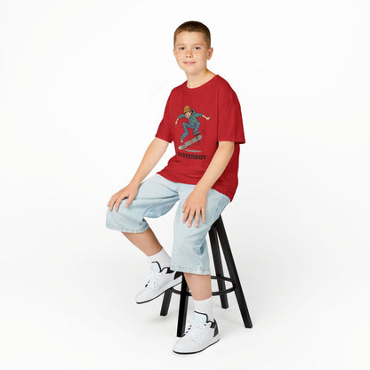 Kids Skateboard Tee – 'Skaterboy' Graphic Shirt for Boys & Girls