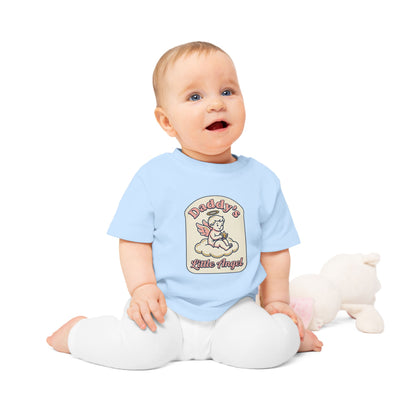Baby T-Shirt — "Daddy's Little Angel" Cute Vintage Angel Graphic