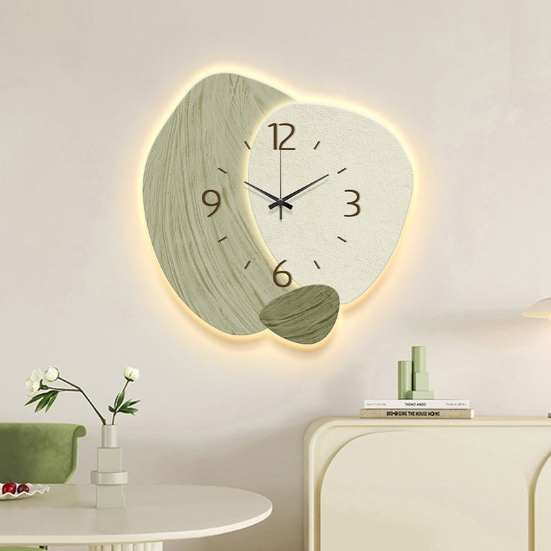 Nordische Wandklok Crème - Stijlvolle Woonkamer Decoratie