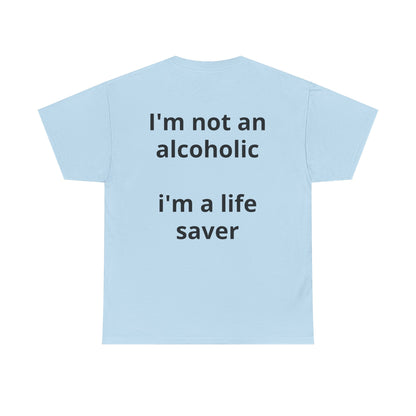 Whisky Humor T-Shirt — "One Glass of Whisky a Day..." Funny Drinking Tee