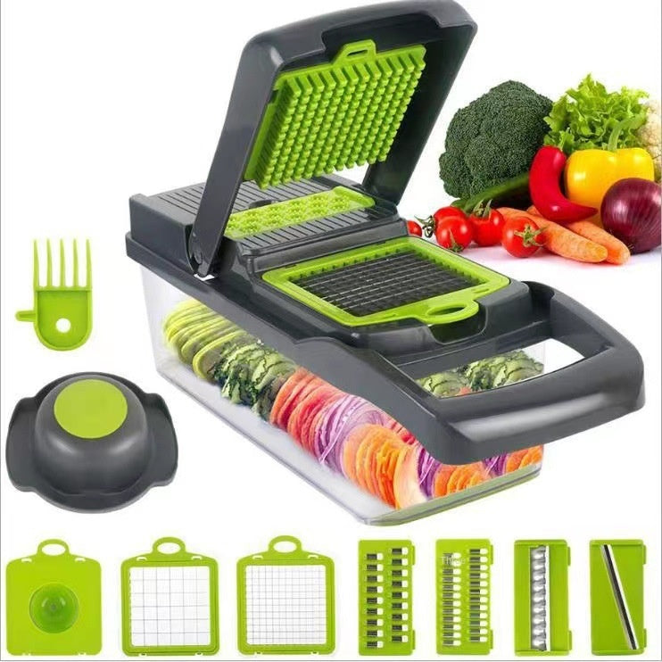 Multifunctionele Groentesnijder Set - Professionele Keuken Dicer & Rasp