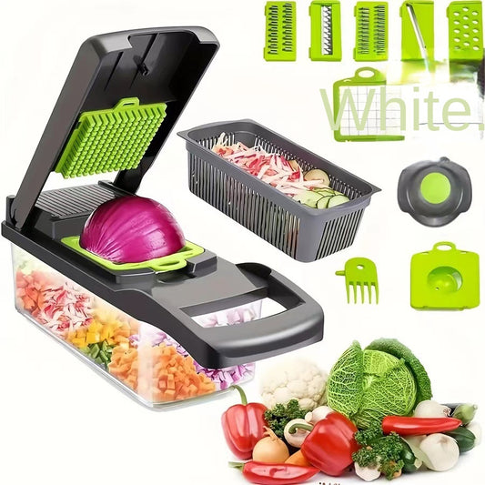 Multifunctionele Groentesnijder Set - Professionele Keuken Dicer & Rasp