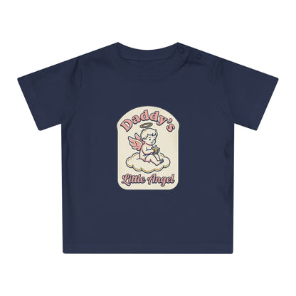 Baby T-Shirt — "Daddy's Little Angel" Cute Vintage Angel Graphic
