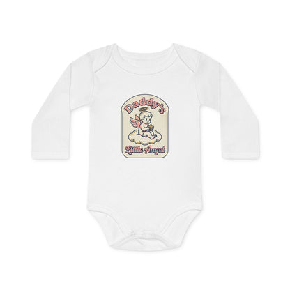 Baby Bodysuit — "Daddy's Little Angel" Vintage Angel Graphic