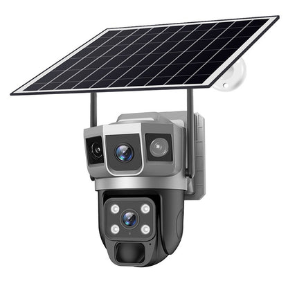 Solar Powered Security Camera WiFi - Waterproof Outdoor Camera with HD Night Vision