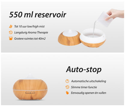 Sun Shine Pro - Licht Hout - Aroma Diffuser