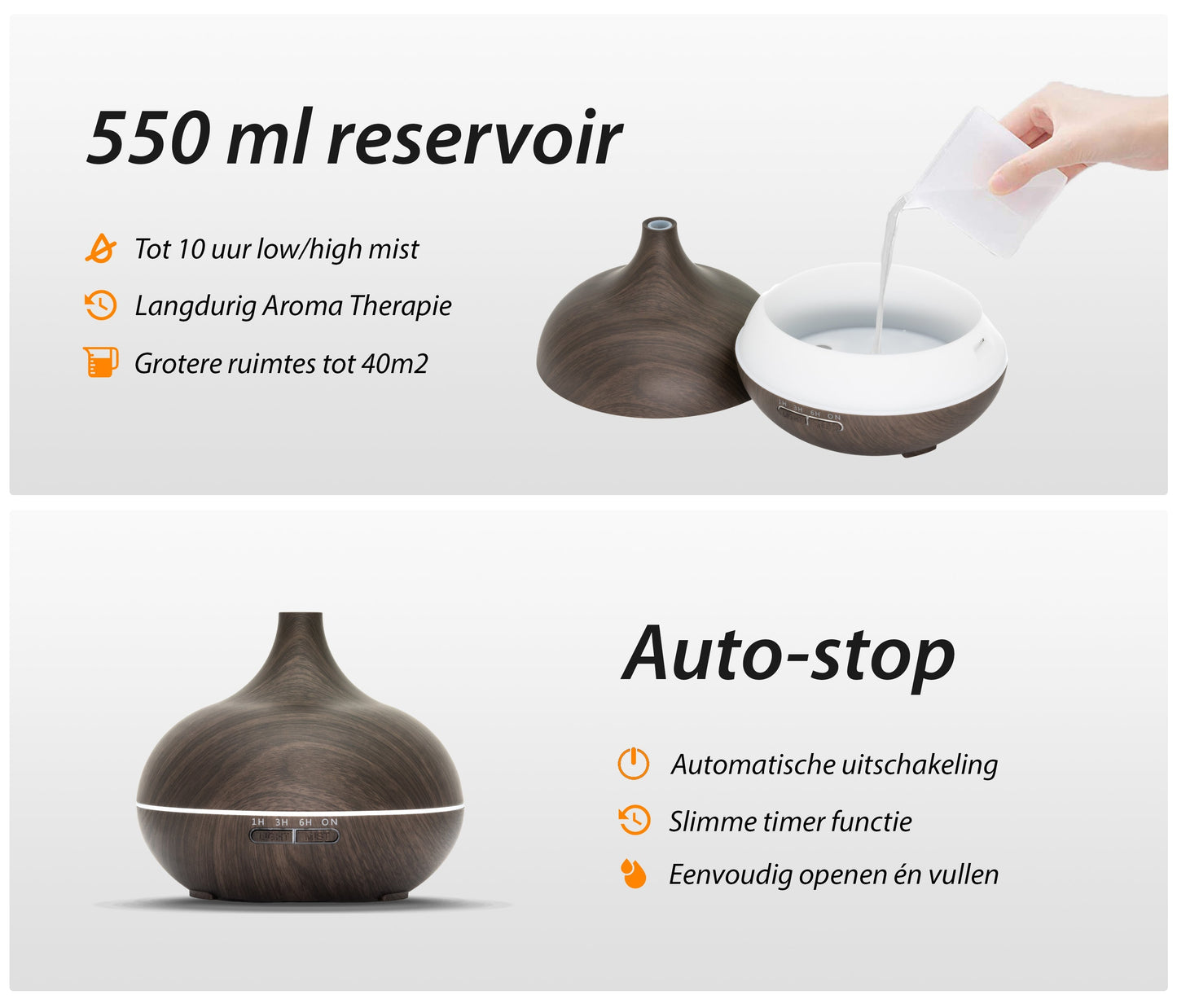 Essential Pro - Donker Hout - Aroma Diffuser