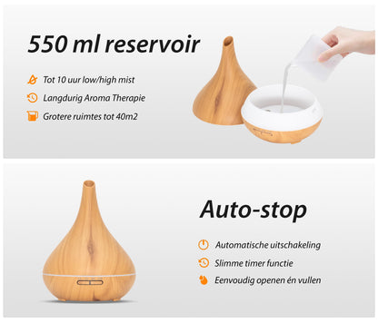 Lotus Pro - Licht Hout - Aroma Diffuser