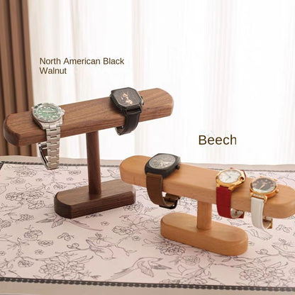 Luxe Houten Sieraden Standaard - Walnoothout Display voor Horloges & Armbanden