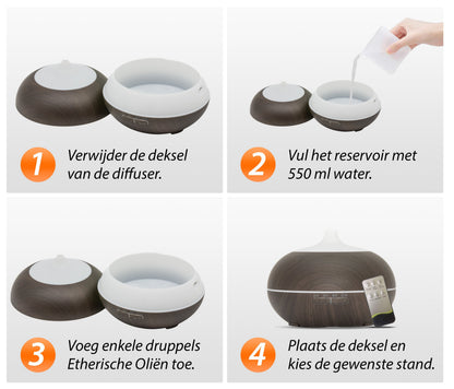 Sun Shine Pro - Donker Hout - Aroma Diffuser