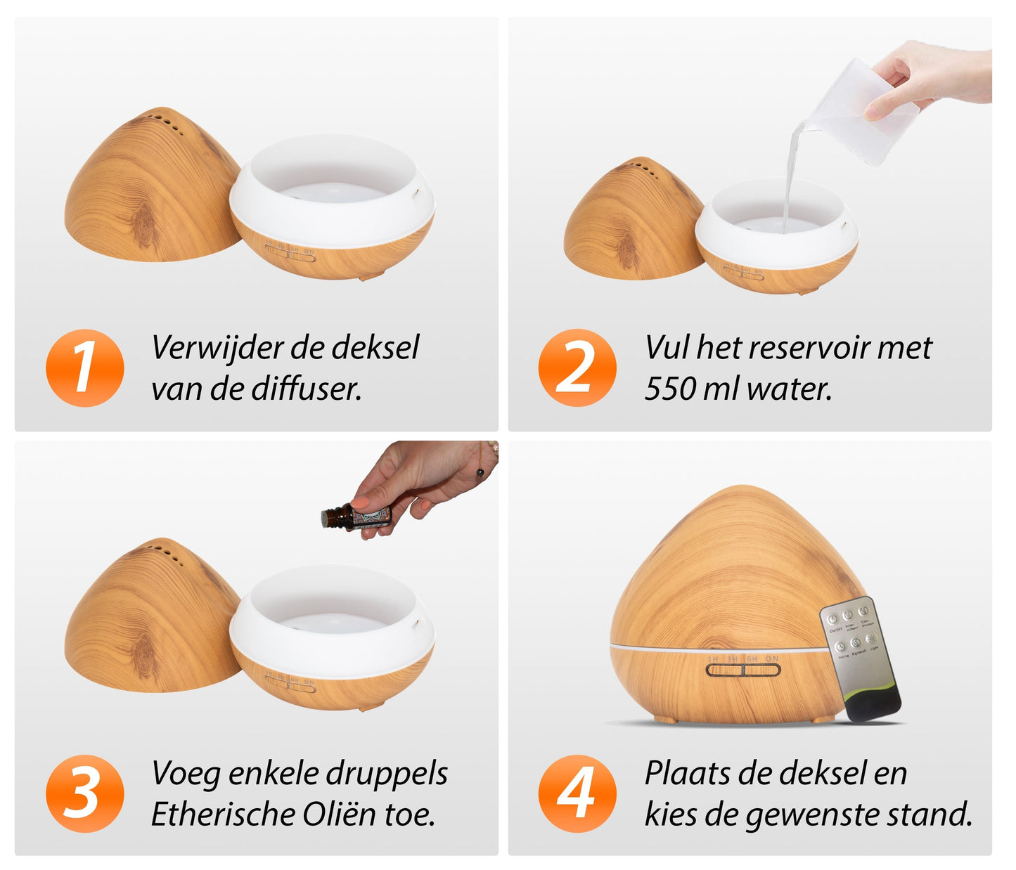 Zen Pro - Licht Hout - Aroma Diffuser