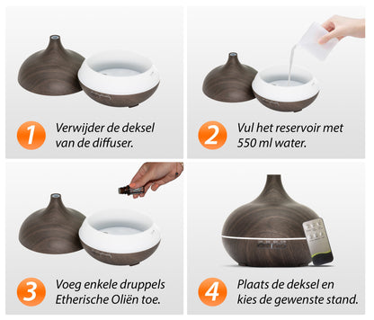Essential Pro - Donker Hout - Aroma Diffuser