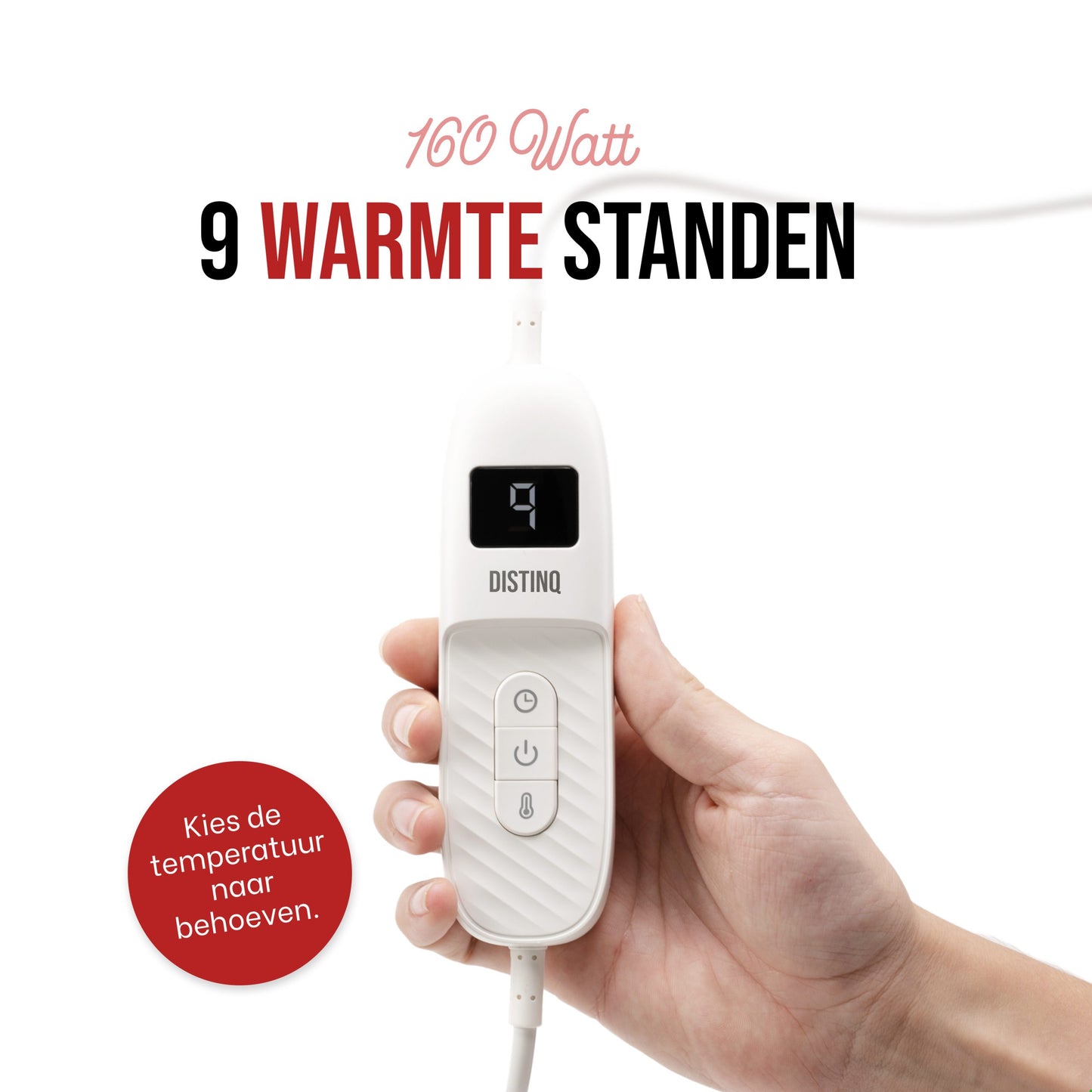 DistinQ Elektrisch deken Grijs 4